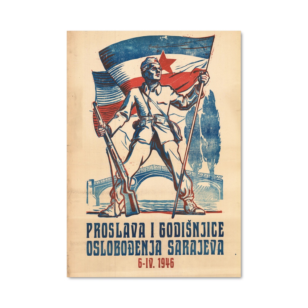 Poster Sarajevo symbole